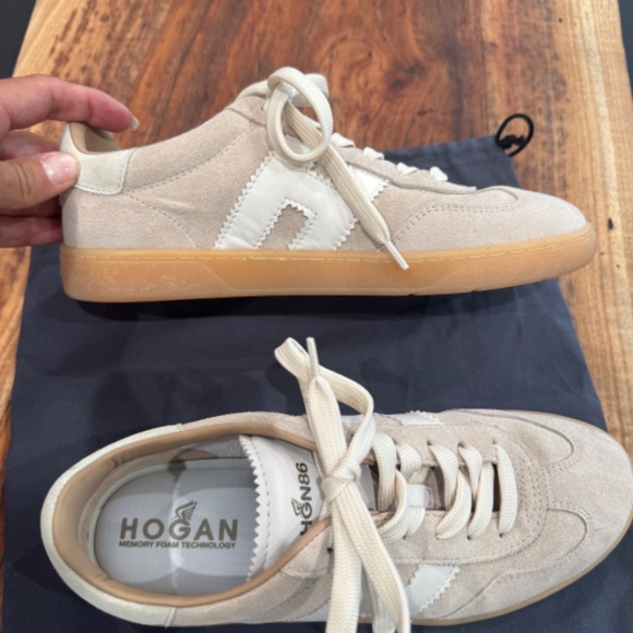 Hogan Beige Suede - Cool Sneakers Sz 7 - Picture 2 of 6